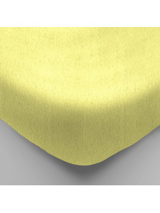 Простыня на резинке 20-04 Салатовый махровая 90*200 / Tia