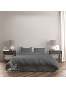 Постельное белье Графит фланель-премиум Евро сп / Реверанс