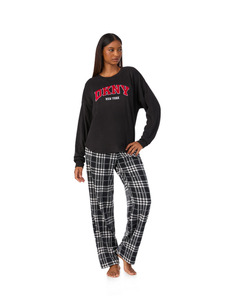 Костюм женский толстовка и брюки, YI80078F (005) Tis The Season / DKNY