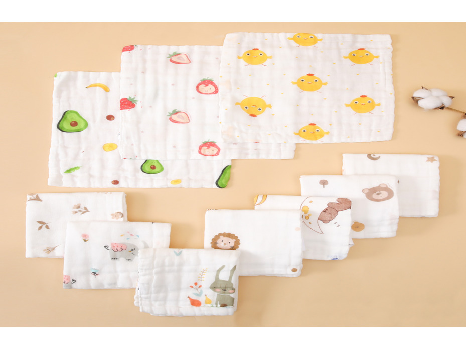 Полотенце 1901381 Детский рисунок муслин 25*25 / 7-я