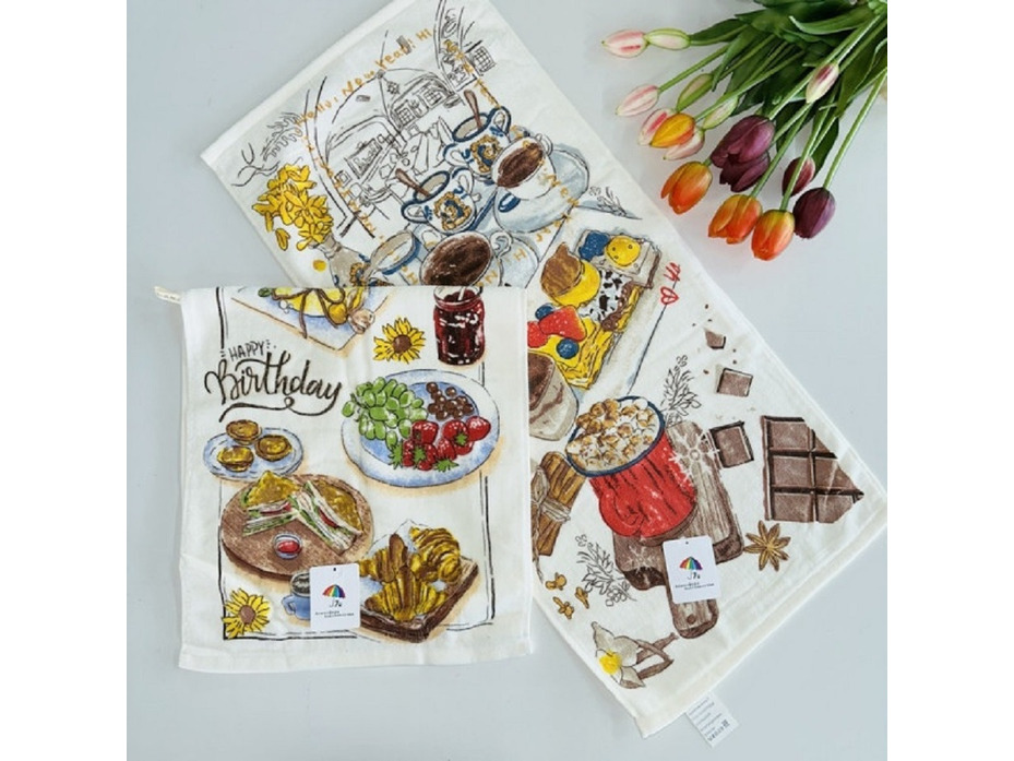 Полотенце 8504551 Завтрак велюровое 35*75 / 7-я