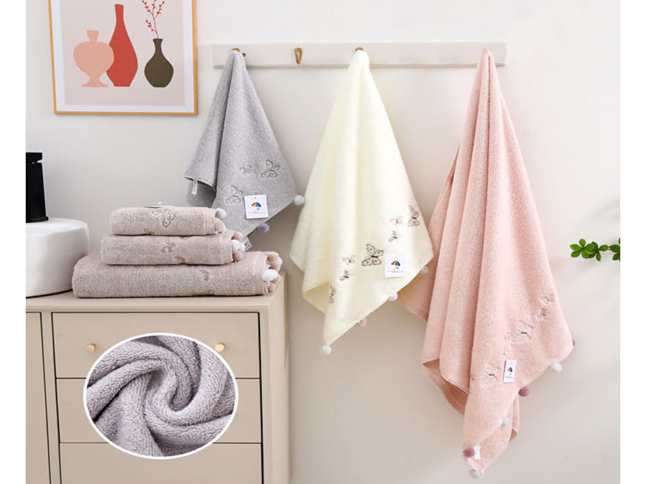 Полотенце 1504387 Бабочки махровое 35*75 / 7-я Полотенце 1504387 Бабочки махровое 35*75 / 7-я