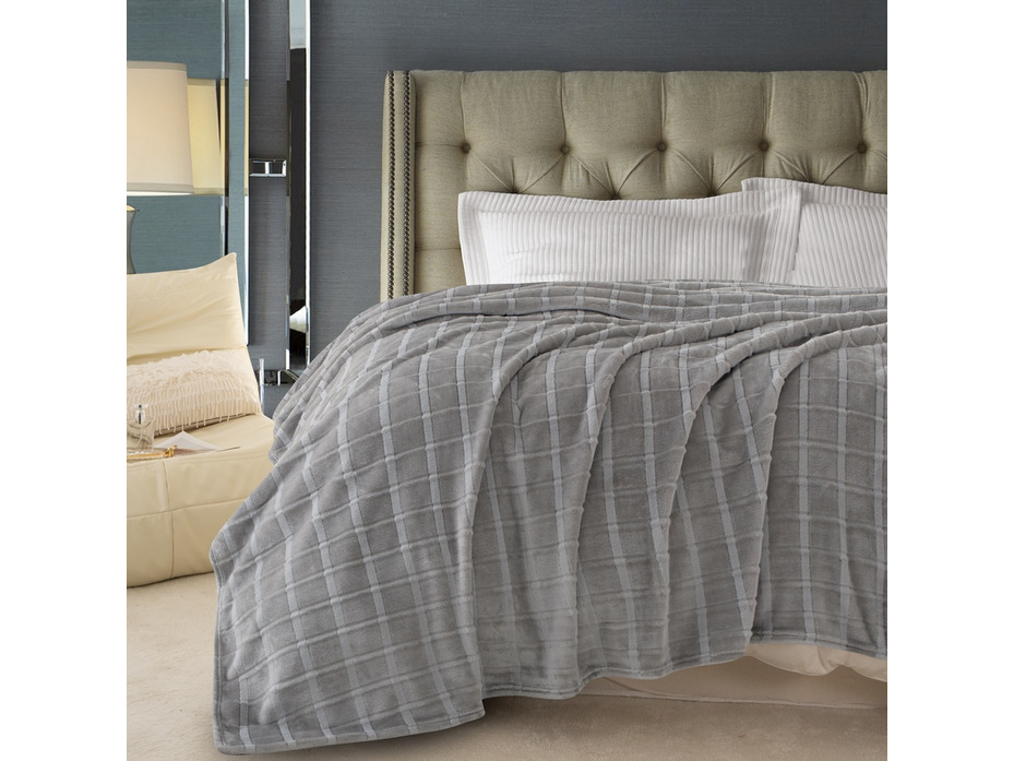 Плед PL016 Cutting велсофт 200*220 / Karven