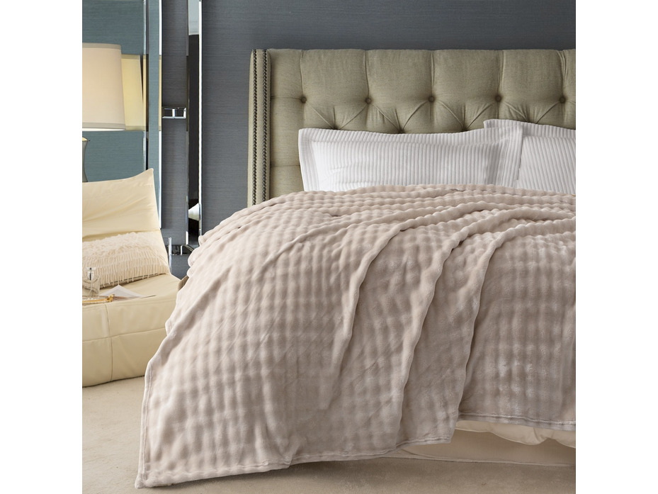 Плед PL012 Solid Bubble велсофт 200*220 / Karven