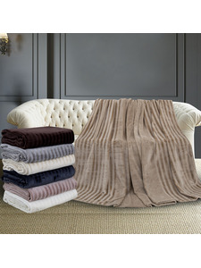 Плед PL006 Solid Jacqaurd велсофт 200*220 / Karven