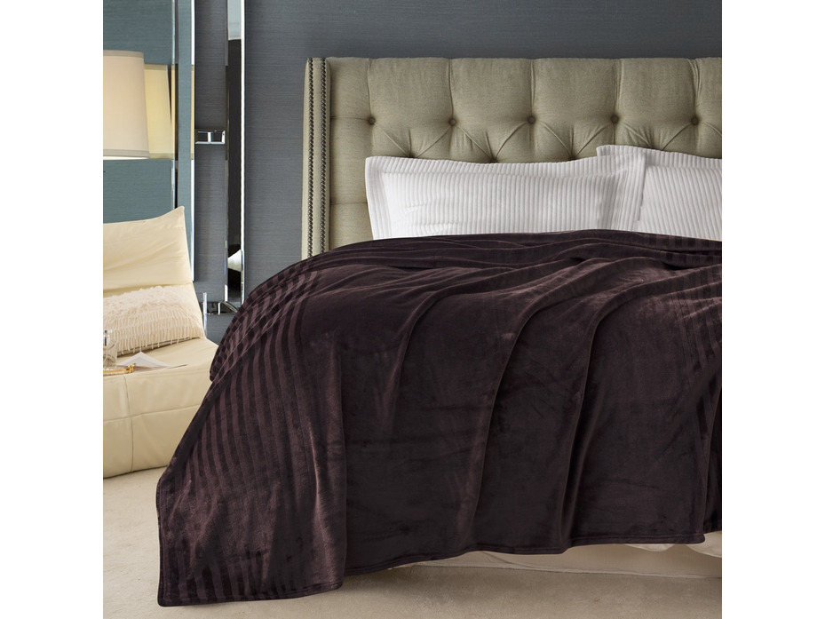 Плед PL006 Solid Jacqaurd велсофт 200*220 / Karven