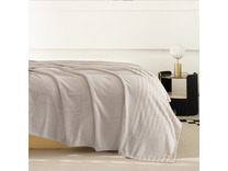 Плед PL006 Solid Jacqaurd велсофт 200*220 / Karven