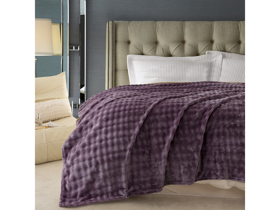 Плед PL011 Solid bubble велсофт 150*200 / Karven