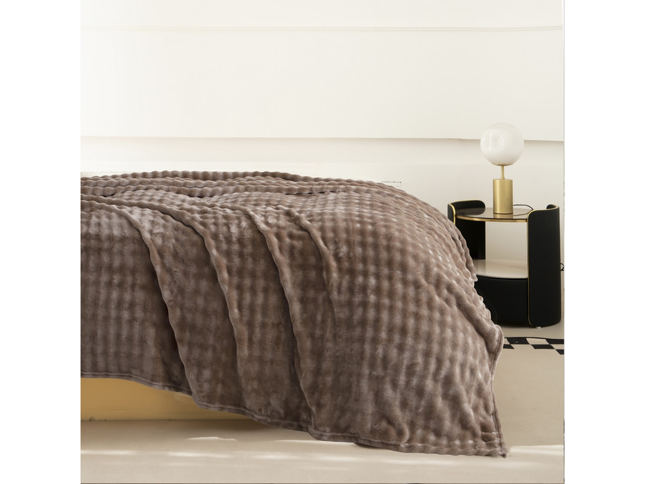 Плед PL011 Solid bubble велсофт 150*200 / Karven