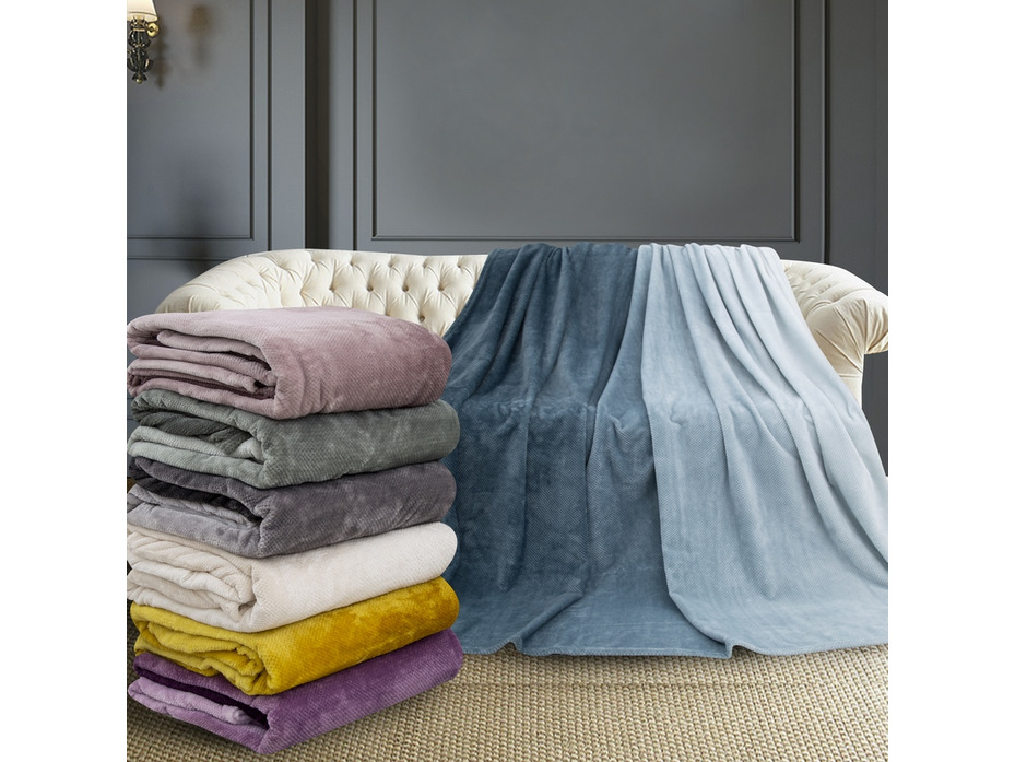 Плед PL010 Print Jacqaurd велсофт 200*200 / Karven