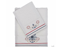 Набор полотенец Navi nakisli махровые (50*90, 75*150) / Tivolyo Home