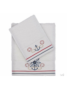 Набор полотенец Navi nakisli махровые (50*90, 75*150) / Tivolyo Home