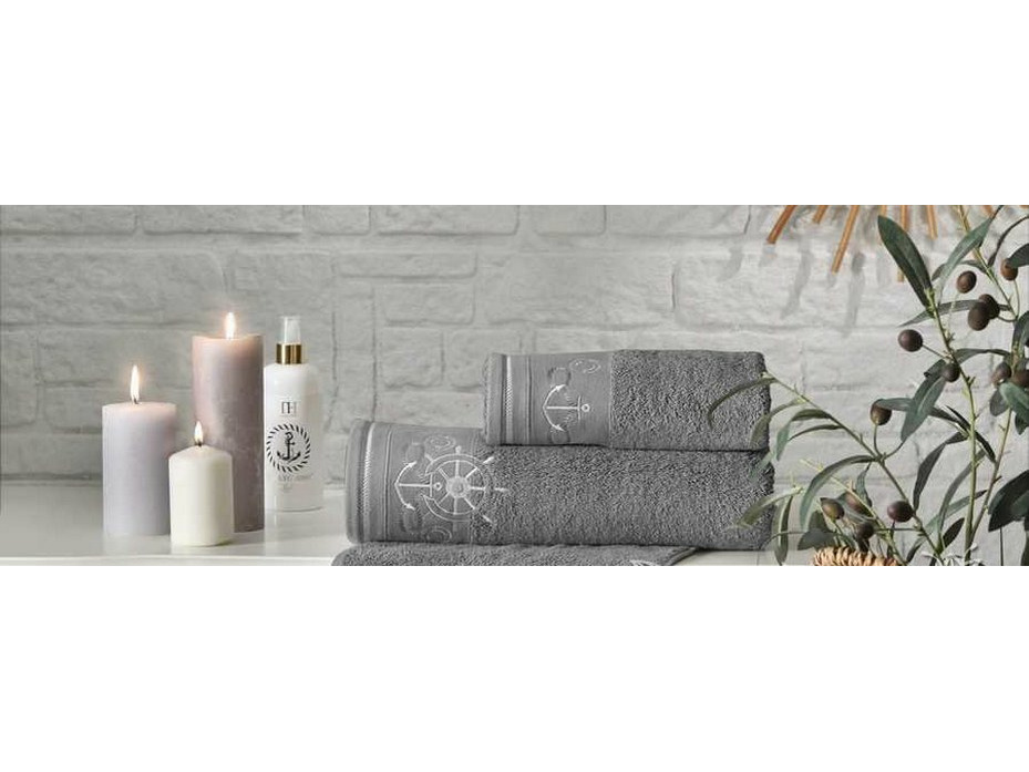 Набор полотенец Navi nakisli махровые (50*90, 75*150) / Tivolyo Home