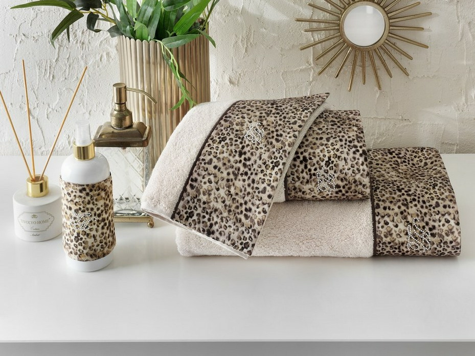 Набор полотенец и ароматизатор Tiger махровые 30*50, 50*100, 75*150 / Tivolyo Home