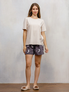 Пижама женская, футболка и шорты №614д/№513 / Дюма