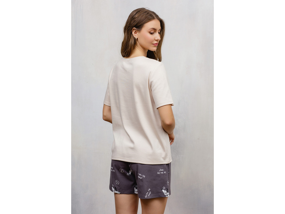 Пижама женская, футболка и шорты №614д/№513 / Дюма