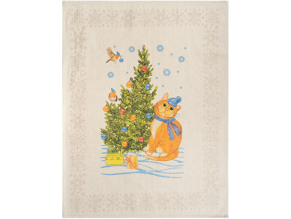 Набор полотенец 24С112-ШР Новогодние приключения (45*60, 3 шт) / Белорусский лен