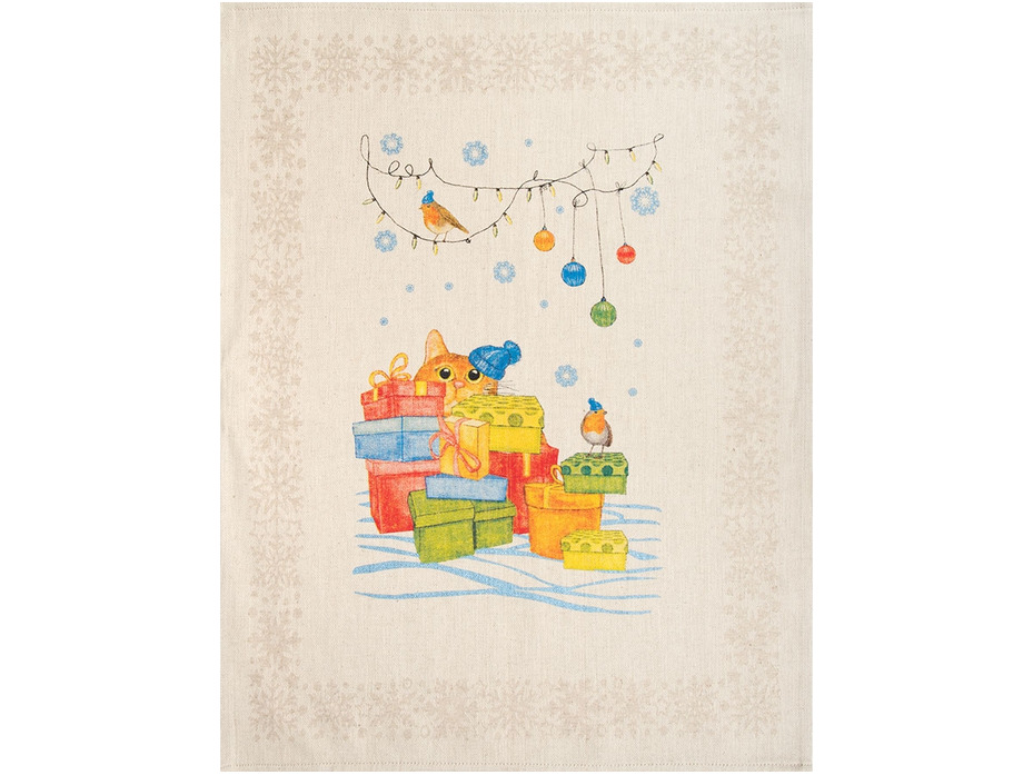 Набор полотенец 24С112-ШР Новогодние приключения (45*60, 3 шт) / Белорусский лен