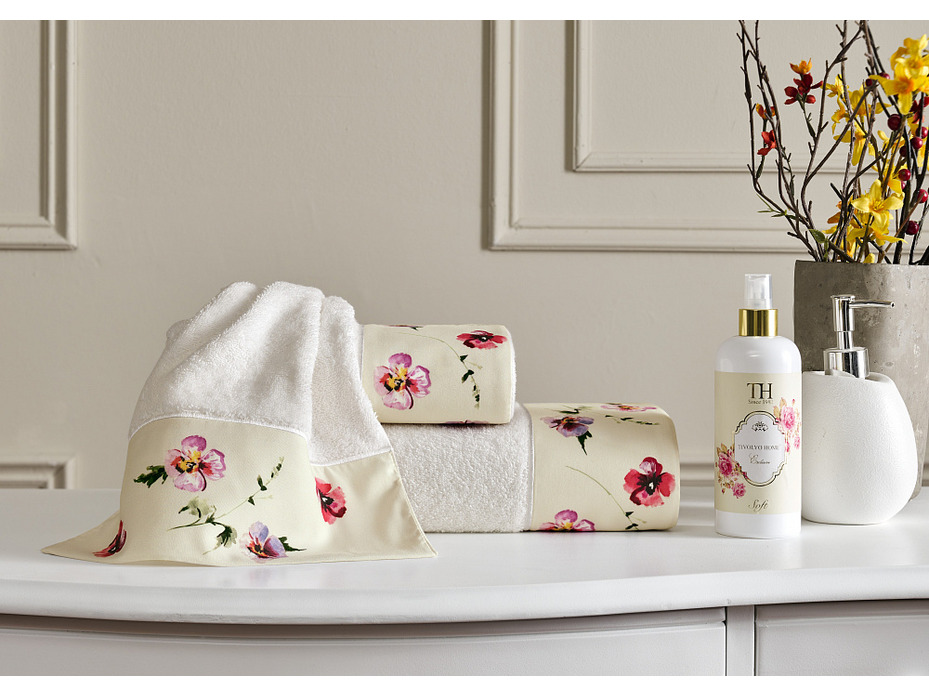Набор полотенец с ароматизатором Amaro махровые (28*50, 50*100, 75*150) / Tivolyo Home