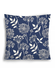 Наволочка декоративная 2517569 Травинки Синий гобелен 45*45 / Le Gobelin