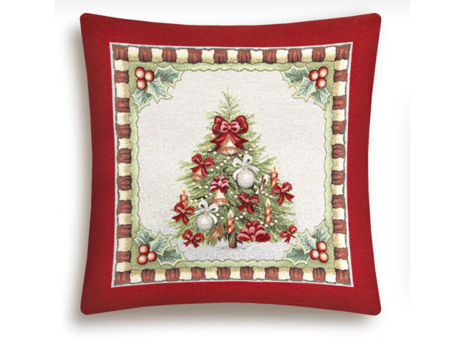 Наволочка декоративная 2310151 Новогодняя ярмарка Елка гобелен 45*45 / Le Gobelin