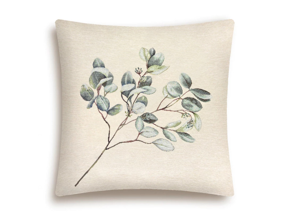 Наволочка декоративная 2416643 Скандинавские растения Эвкалипт Ветка гобелен 45*45 / Le Gobelin