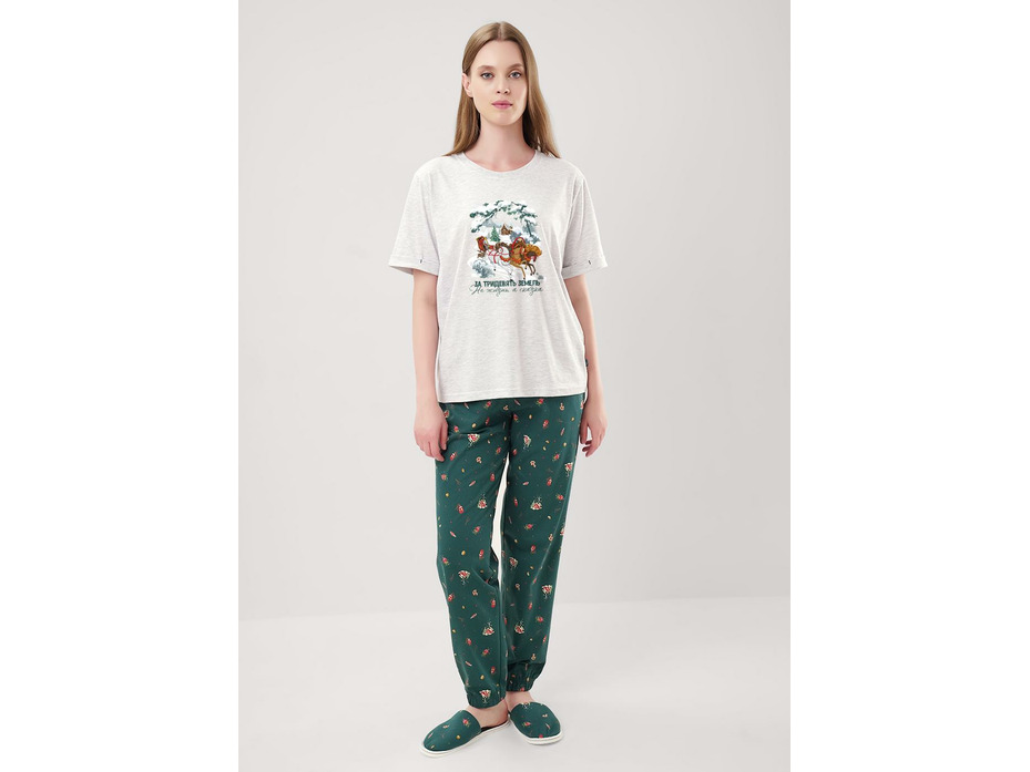 Пижама женская, футболка и брюки LP15-1201/2 / Clever