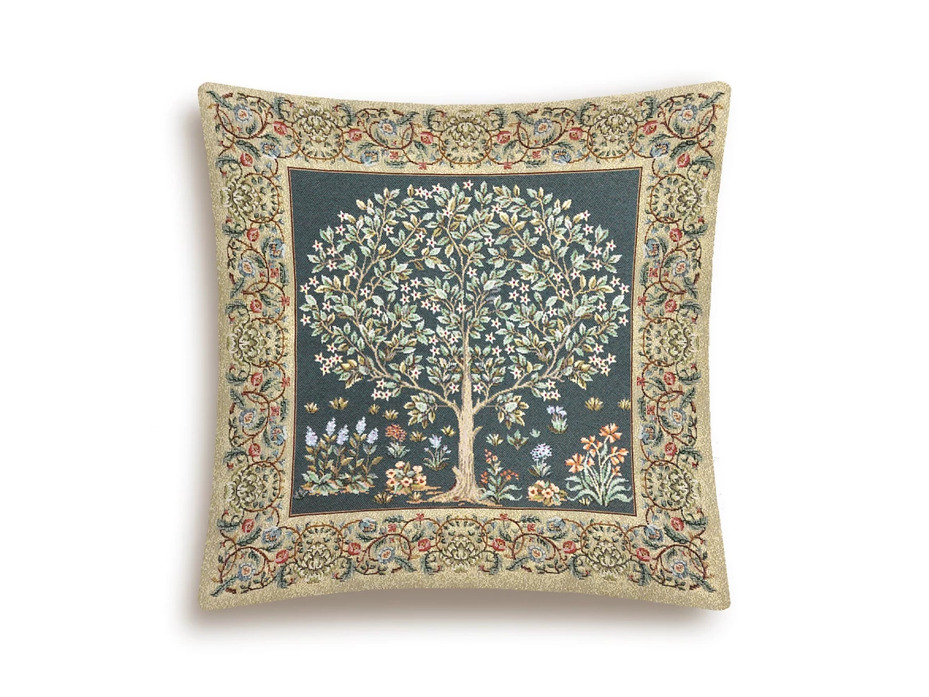 Наволочка декоративная 2416350 Древо бирюза гобелен 45*45 / Le Gobelin Наволочка декоративная 2416350 Древо бирюза гобелен 45*45 / Le Gobelin