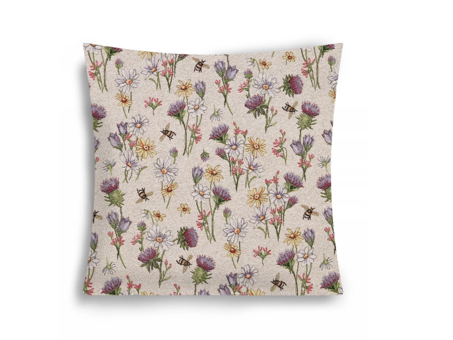 Наволочка декоративная 2517103 Чертополох и пчелки гобелен 44*44 / Le Gobelin Наволочка декоративная 2517103 Чертополох и пчелки гобелен 44*44 / Le Gobelin