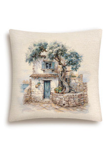 Наволочка декоративная 2416645 Оливки Греция гобелен 45*45 / Le Gobelin