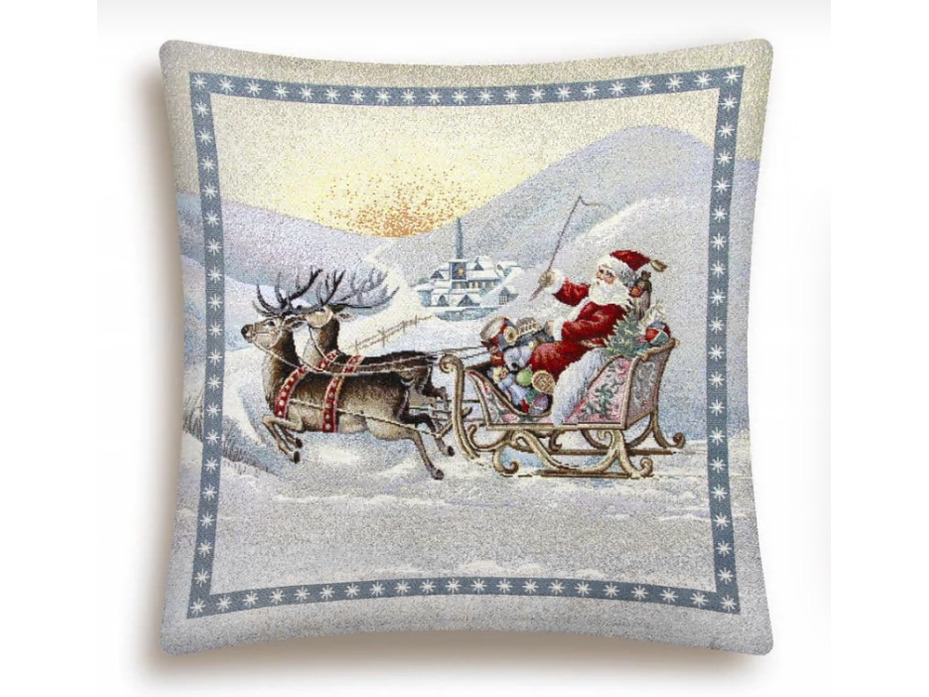 Наволочка декоративная 0178 Новогдние подарки гобелен 45*45 / Le Gobelin