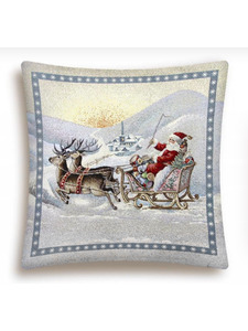 Наволочка декоративная 0178 Новогдние подарки гобелен 45*45 / Le Gobelin