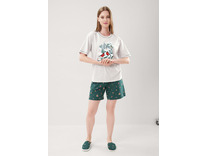 Пижама женская, футболка и шорты LP15-1201 / Clever