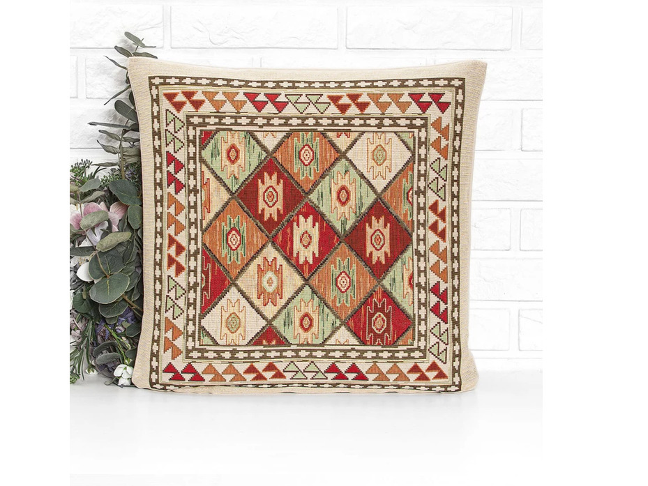 Наволочка декоративная 05181 Келим гобелен 45*45 / Le Gobelin