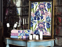 Полотенце Giselle lavander 055 шенилл 75*150 / Feiler