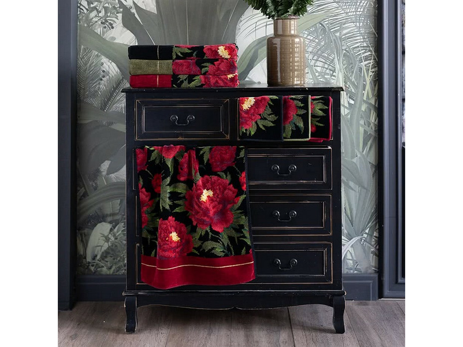 Полотенце Isabella forest green 182 шенилл 75*150 / Feiler