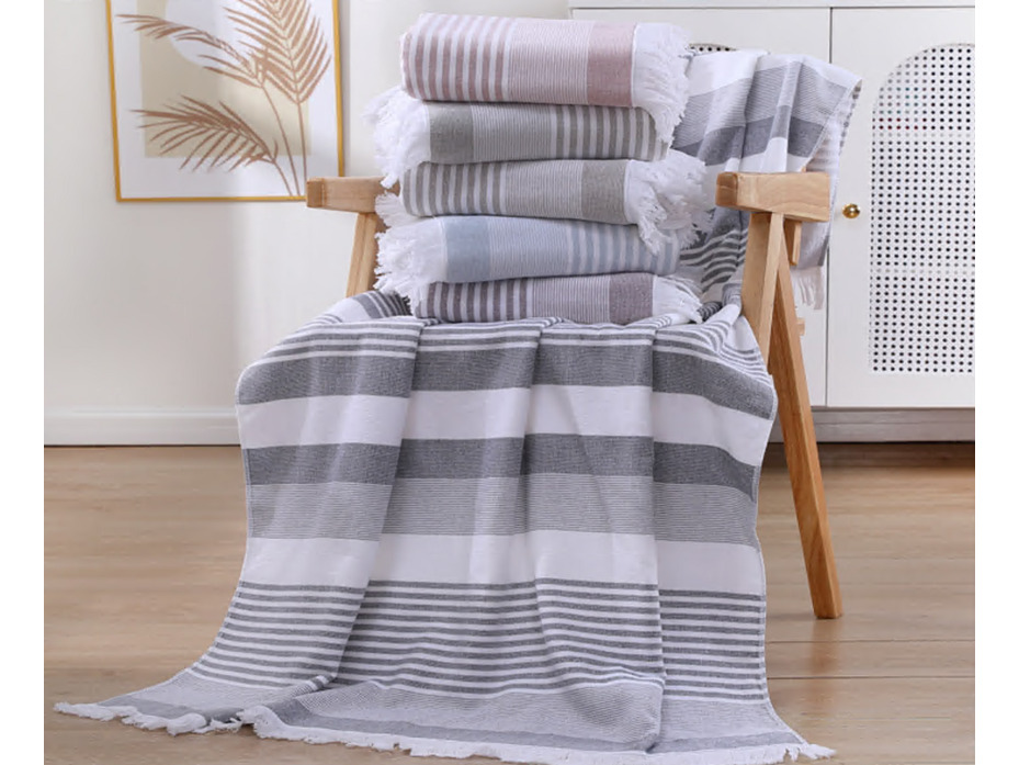 Полотенце 2206477 Полосатое махровое 70*140 / 7-я