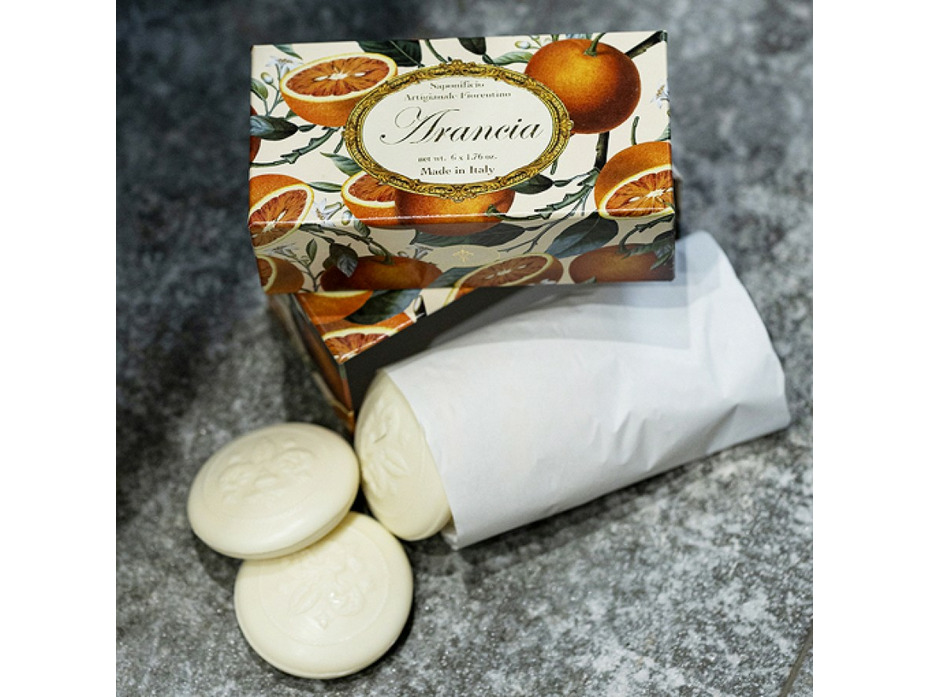 Мыло FO 38 Orange с ароматом Апельсина, 50 г (6 шт) / Saponificio Artigianale Fiorentino