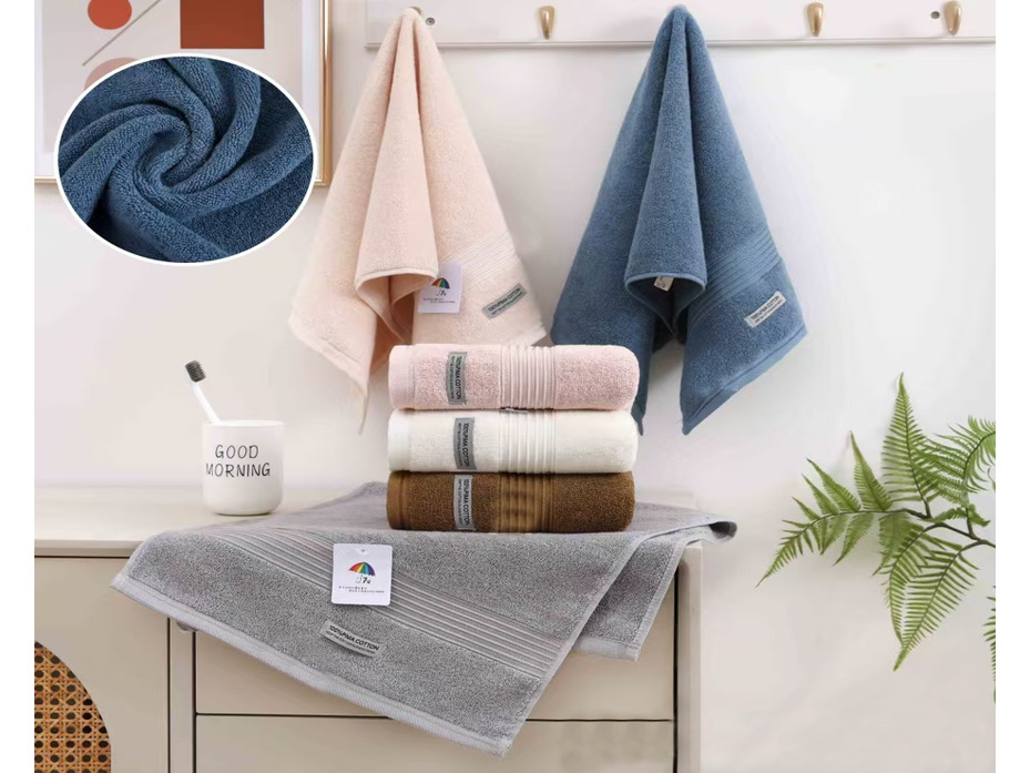 Полотенце 1506530 Однотонное с бордюром махровое 70*140 / 7-я Полотенце 1506530 Однотонное с бордюром махровое 70*140 / 7-я