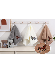 Полотенце 4505788 Символ года Лошадь микрофибра 50*90 / 7-я