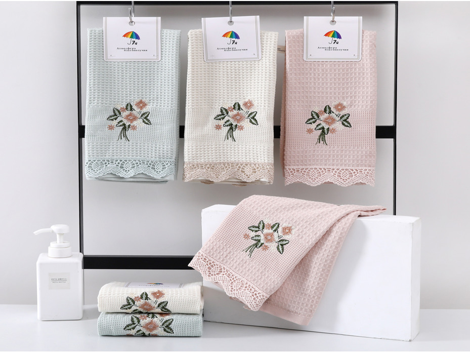 Полотенце 8511576 Цветы вафельное 40*60 / 7-я Полотенце 8511576 Цветы вафельное 40*60 / 7-я