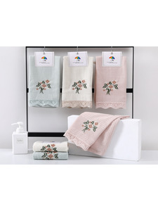 Полотенце 8511576 Цветы вафельное 40*60 / 7-я