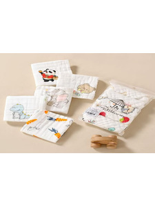 Набор полотенец 1903224 Однотонная муслин (30*30, 5 шт) / 7-я