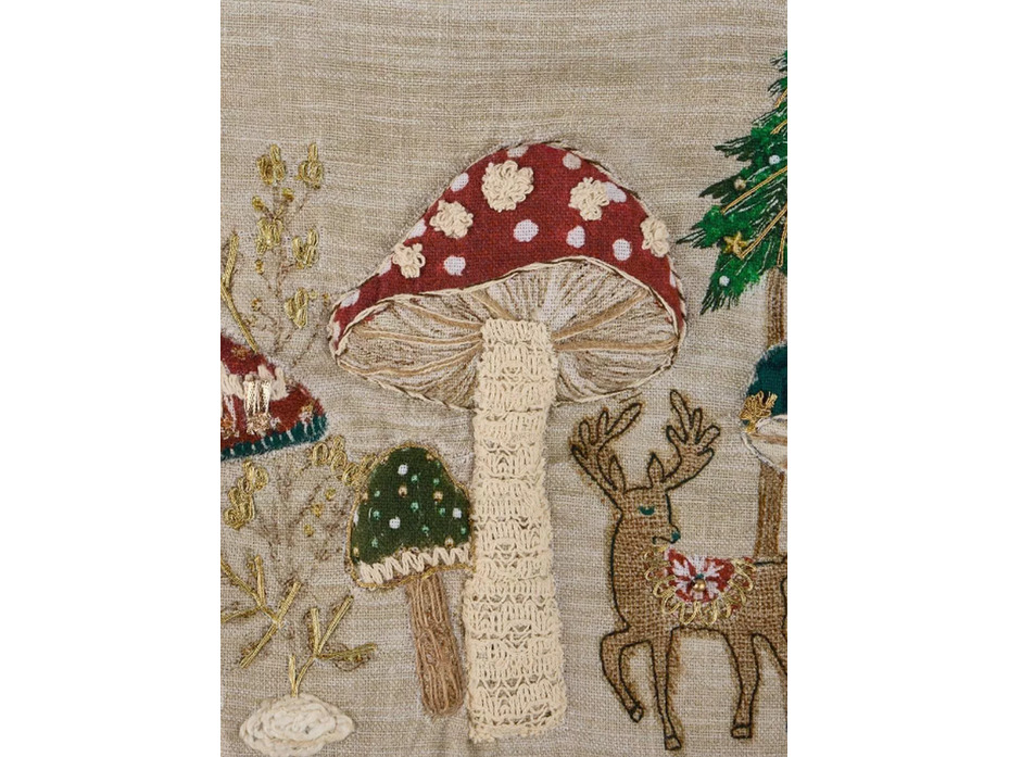 Наволочка декоративная Holly Mushrooms хлопковая 45*45 / Arya Наволочка декоративная Holly Mushrooms хлопковая 45*45 / Arya