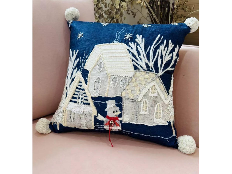 Наволочка декоративная Winter Village полиэстер 45*45 / arya Наволочка декоративная Winter Village полиэстер 45*45 / arya