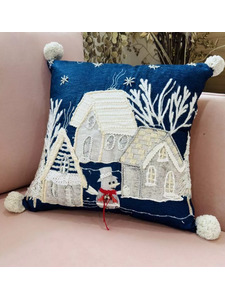 Наволочка декоративная Winter Village полиэстер 45*45 / arya