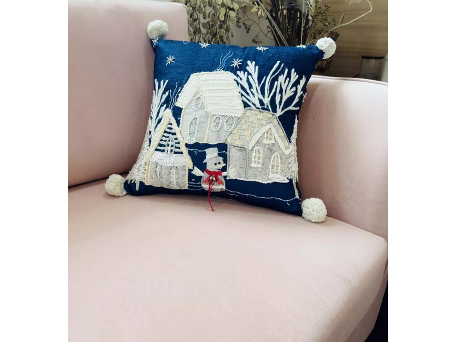 Наволочка декоративная Winter Village полиэстер 45*45 / arya Наволочка декоративная Winter Village полиэстер 45*45 / arya