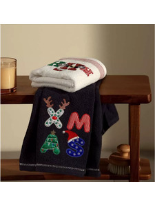 Набор полотенец Christmas Santa Mood махровые (50*70, 2 шт) / Arya