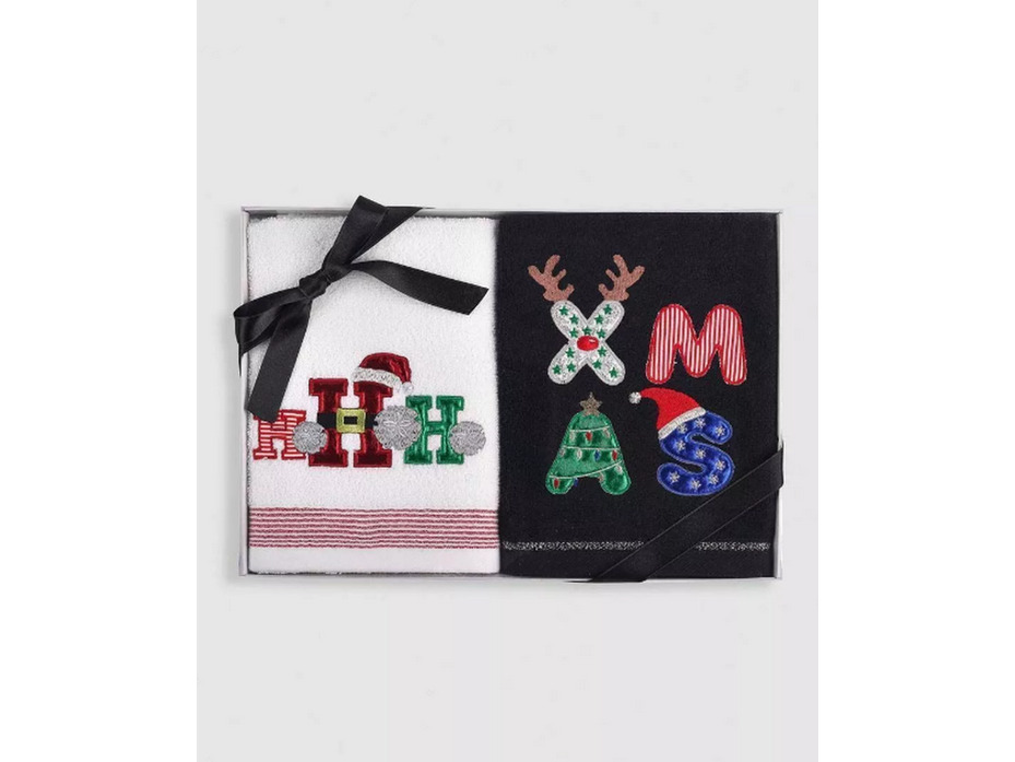 Набор полотенец Christmas Santa Mood махровые (50*70, 2 шт) / Arya