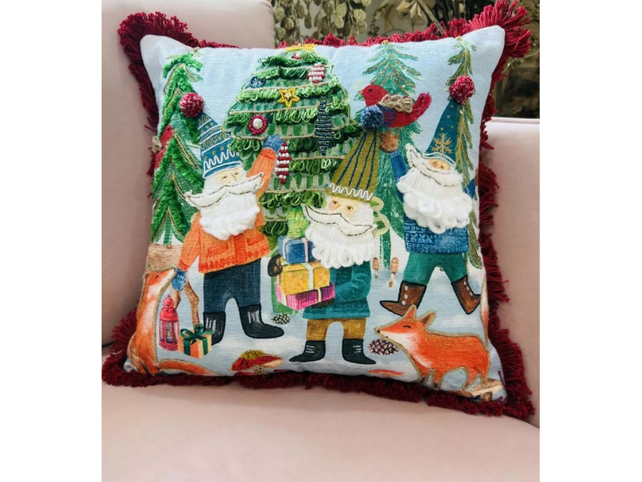 Наволочка декоративная Forest Festiva хлопковая 45*45 / Arya Наволочка декоративная Forest Festiva хлопковая 45*45 / Arya